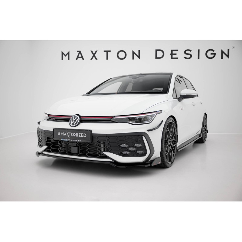 Front Splitter V.3 + Flaps Volkswagen Golf GTI / GTE / R-Line Mk8 Facelift a 526,82 € uniw-VW-GO-8F-GTI-FD3G+FSF1B*21670 chez CAROU TUNING