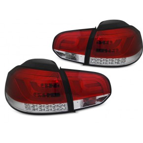 Feux Arrière À Del Rouges Et Blancs Pour VW Golf 6 10.08-12 a 434,94 € LDVWM8 chez CAROU TUNING