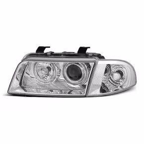 Phare Angel Eyes Chrome Avant pour Audi A4 1994-1998 a 356,16 € LPAU09 chez CAROU TUNING