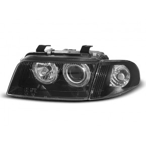 Phares Angel Eyes Noirs Avant pour Audi A4 1994-1998 a 387,42 € LPAU11 chez CAROU TUNING