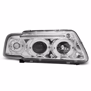 Phares Angel Eyes Chrome Avant pour Audi A3 8L 08.96-08.00 a 320,66 € LPAU16 chez CAROU TUNING