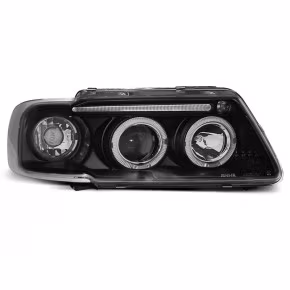 Phares Angel Eyes Noirs Avant pour Audi A3 8L 1996-2000 a 320,66 € LPAU17 chez CAROU TUNING