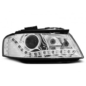 Phares De Jour Chrome Avant Pour Audi A3 8P 2005-2008 a 356,16 € LPAU23 chez CAROU TUNING