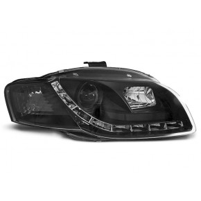 Phares De Jour Noirs Avant Pour Audi A4 B7 2004-2008 a 566,66 € LPAU42 chez CAROU TUNING