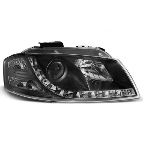 Phares de Jour Noirs Avant pour Audi A3 8P 2005-2008 a 446,97 € LPAU44 chez CAROU TUNING