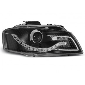 Phares Journaliers Noirs Avant pour Audi A3 8P 2005-2008 a 452,37 € LPAU54 chez CAROU TUNING