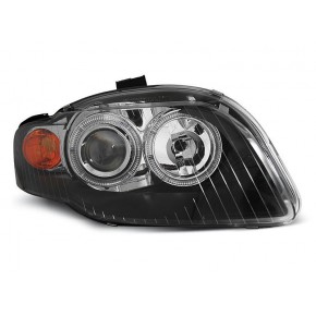 Phares Angel Eyes Noirs Avant pour Audi A4 B7 04-08 a 415,09 € LPAU58 chez CAROU TUNING