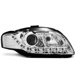 Phares Journaliers Chrome Avant pour Audi A4 B7 04-08 a 356,16 € LPAU65 chez CAROU TUNING
