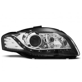Phares De Jour Noirs Avant Pour Audi A4 B7 2004-2008 a 356,16 € LPAU66 chez CAROU TUNING