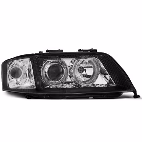 Phares Angel Eyes Noirs Avant pour Audi A6 2006-2004 a 314,05 € LPAU82 chez CAROU TUNING