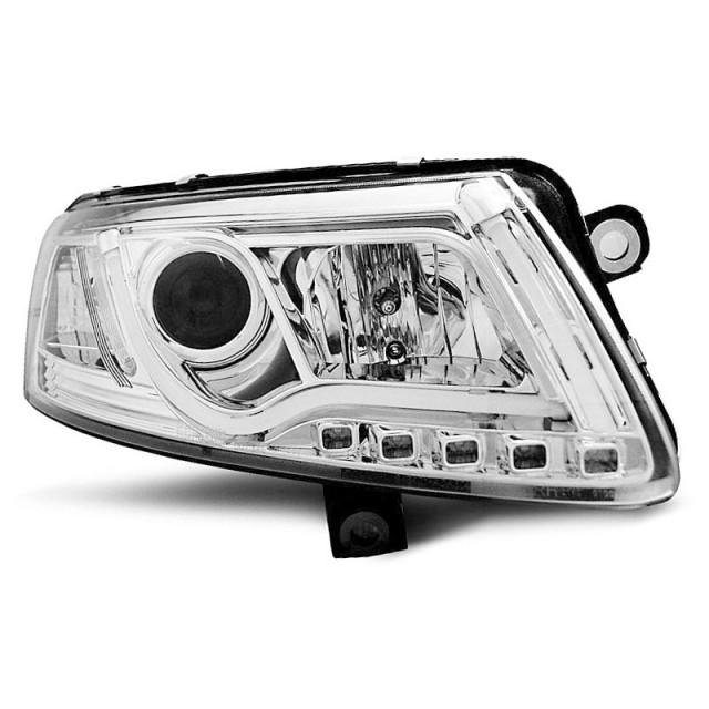 Tube de phare chrome avant pour Audi A6 C6 2004-2008 a 569,65 € LPAU95 chez CAROU TUNING