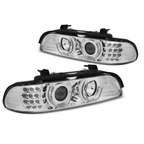 Phares Angel Eyes 3D Chrome avant pour BMW E39 09.95-06.03 a 560,64 € LPBM05 chez CAROU TUNING