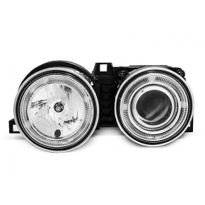 Phares Angel Eyes Chrome avant pour BMW E30 1982-1994 a 428,32 € LPBM17 chez CAROU TUNING
