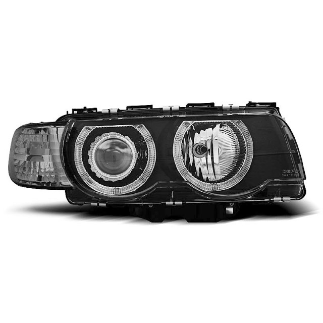 Phares Angel Eyes Noirs Avant pour BMW E38 09.98-07.01 a 398,24 € LPBM26 chez CAROU TUNING