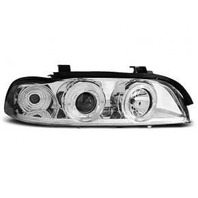 Phares Angel Eyes Chrome Avant pour BMW E39 1995-2003 a 362,16 € LPBM28 chez CAROU TUNING