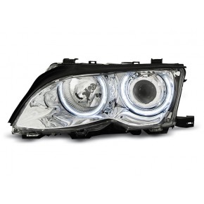 Phares Angel Eyes CCFL Chrome Avant pour BMW E46 2001-2005 a 416,89 € LPBM31 chez CAROU TUNING