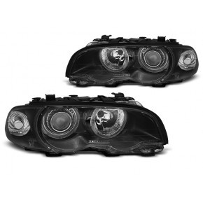 Phares Angel Eyes Noirs Avant pour BMW E46 1999-2003 Coupé Cabrio a 473,43 € LPBM34 chez CAROU TUNING