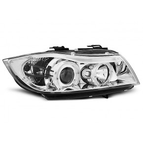 Phares Angel Eyes Chrome Avant pour BMW E90/E91 2003-2008 a 365,17 € LPBM75 chez CAROU TUNING