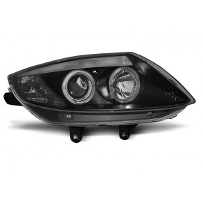 Phares Angel Eyes Noirs Avant pour BMW Z4 E85 E86 2002-2008 a 749,49 € LPBM78 chez CAROU TUNING