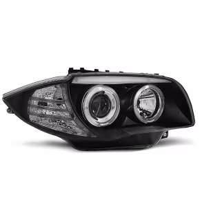  Phares Angel Eyes Noirs Avant pour BMW 1 E87/E81/82/88 04-11 à  395,25 €  Chez CAROU TUNING CONCEPT en GuadeloupePhares Angel Eyes Noirs Avant pour BMW 1 E87/E81/82/88 04-11