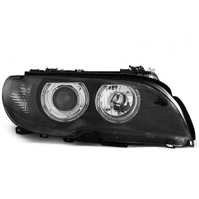 Phares Angel Eyes Noirs Avant pour BMW E46 04.03-06 Coupe Cabrio a 491,47 € LPBM84 chez CAROU TUNING