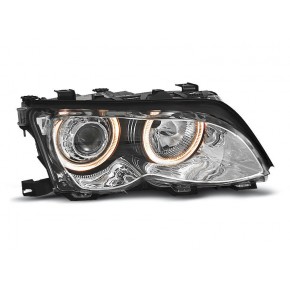Phares Angel Eyes Chrome Avant pour BMW E46 2001-2005 S/T a 478,84 € LPBM85 chez CAROU TUNING