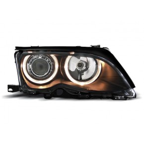Phares Angel Eyes Noirs Avant pour BMW E46 2001-2005 S/T a 478,84 € LPBM86 chez CAROU TUNING
