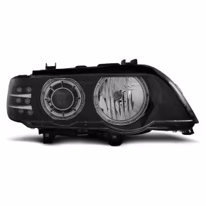  Phares Xenon Yeux D'Ange Noir Avec Indicateur LED pour BMW X5 E53 1999-2003 à  548,61 €  Chez CAROU TUNING CONCEPT en GuadeloupePhares Xenon Yeux D'Ange Noir Avec Indicateur LED pour BMW X5 E53 1999-2003