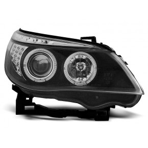 Phares Angel Eyes Noirs LED Avec Indicateurs pour BMW E60/E61 03-07 a 595,53 € LPBM94 chez CAROU TUNING