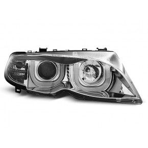 Phare Angel Eyes 3D Chrome Avant pour BMW E46 2001-2005 S/T a 681,53 € LPBM95 chez CAROU TUNING