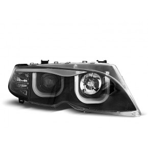 Phare Angel Eyes 3D Noir Avant pour BMW E46 2001-2005 a 681,53 € LPBM96 chez CAROU TUNING