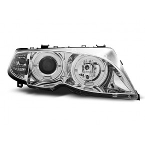 Phares Angel Eyes Chrome Avant pour BMW E46 09.01-03.05 a 424,71 € LPBM99 chez CAROU TUNING