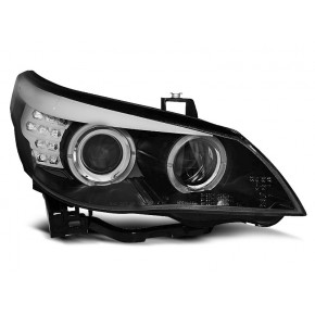 Phares Angel Eyes Noirs LED Avec Indicateurs pour BMW E60/E61 03-07 a 926,92 € LPBMC1 chez CAROU TUNING