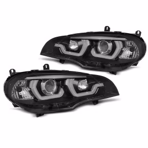 Phare Tube Lumière DRL Noir Avant pour BMW X5 E70 2007-2013 à  595,53 €  Chez CAROU TUNING CONCEPT en GuadeloupePhare Tube Lumière DRL Noir Avant pour BMW X5 E70 2007-2013