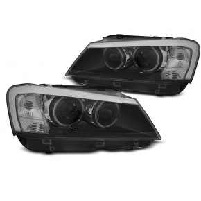 Phares Angel Eyes LED Noirs Avant pour BMW X3 F25 2010-2014 a 771,14 € LPBMJ6 chez CAROU TUNING