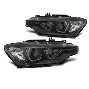 Phares Xenon Yeux d'Ange LED DRL Noir AFS pour BMW F30/F31 10-15 a 801,21 € LPBMM2 chez CAROU TUNING