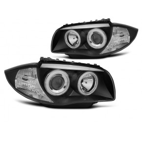 Phares Angel Eyes CCFL Noirs Avant pour BMW 1 E87/E81/82/88 04-11 a 474,04 € LPBMM6 chez CAROU TUNING