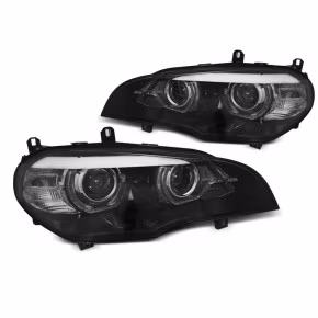  Phares À LED Yeux D'Ange Noir AFS pour BMW X5 E70 2007-2013 à  1 444,76 €  Chez CAROU TUNING CONCEPT en GuadeloupePhares À LED Yeux D'Ange Noir AFS pour BMW X5 E70 2007-2013