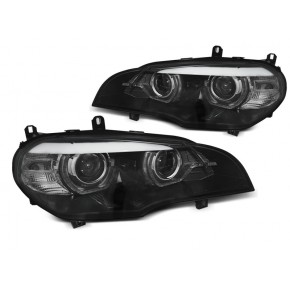  Phares À LED Yeux D'Ange Noir AFS pour BMW X5 E70 2007-2013 à  1 444,76 €  Chez CAROU TUNING CONCEPT en GuadeloupePhares À LED Yeux D'Ange Noir AFS pour BMW X5 E70 2007-2013