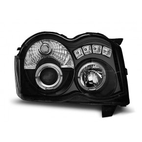 Yeux d'ange noirs avant pour Chrysler Jeep Grand Cherokee 08-10 a 405,47 € LPCH16 chez CAROU TUNING