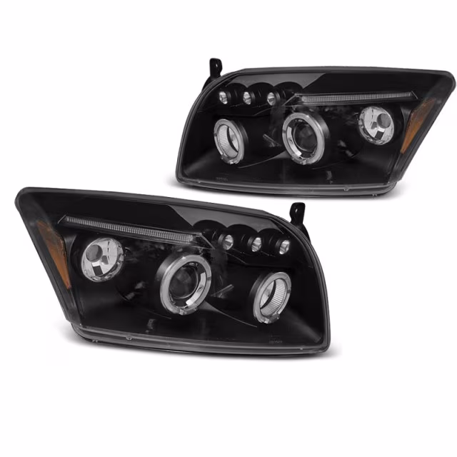 Yeux d'ange noirs avant pour Dodge Caliber 2006-2012 a 384,41 € LPDO20 chez CAROU TUNING