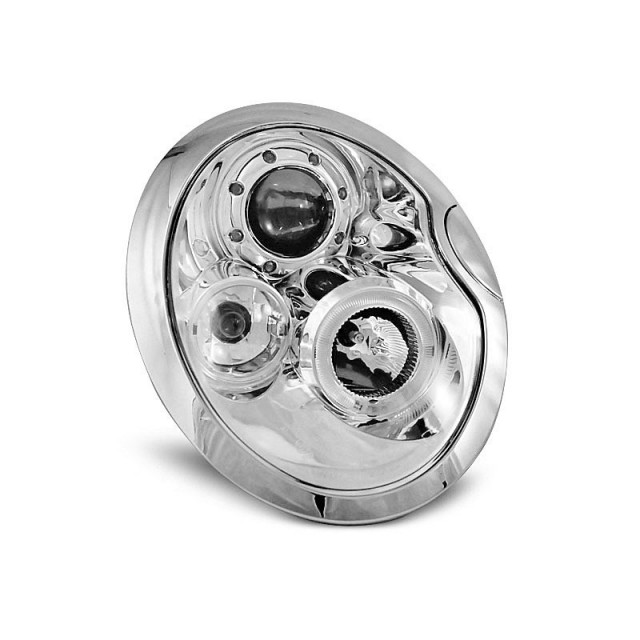 Phares Angel Eyes Chrome Avant pour BMW Mini Cooper 2001-2004 a 332,09 € LPMC01 chez CAROU TUNING