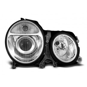 Phares Chromés Avant pour Mercedes W210 E-Class 06.99-03.02 a 433,14 € LPME04 chez CAROU TUNING