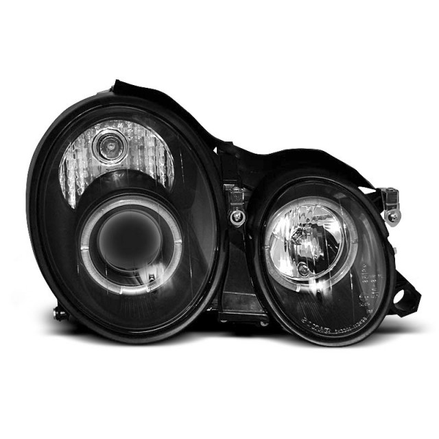 Phares Angel Eyes Noirs Avant pour Mercedes W208 CLK 03.97-04.02 a 555,83 € LPME28 chez CAROU TUNING
