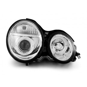 Phares Angel Eyes Chrome Avant pour Mercedes W210 E-Class 95-05.99 a 471,03 € LPME29 chez CAROU TUNING
