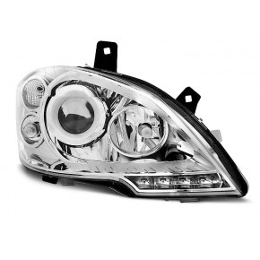 Phares Vrais DRL Chrome Avant pour Mercedes Vito W639 2010-2014 a 614,77 € LPME98 chez CAROU TUNING