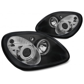 Phares Angel Eyes CCFL Noirs pour Mercedes R170 SLK 1996-2004 a 528,77 € LPMEB1 chez CAROU TUNING