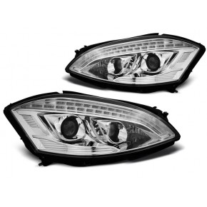 Phares Xenon Jour Chrome Avant pour Mercedes W221 2005-2009 a 1 837,51 € LPMEB2 chez CAROU TUNING
