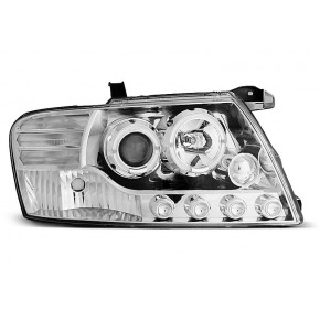 Yeux d'Ange Chrome Avant pour Mitsubishi Pajero V60 2000-2006 a 354,95 € LPMI07 chez CAROU TUNING