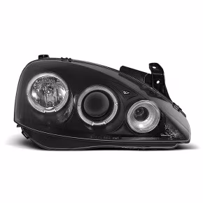 Yeux d'ange noirs avant pour Opel Corsa C 11.00-09.06 a 291,19 € LPOP29 chez CAROU TUNING